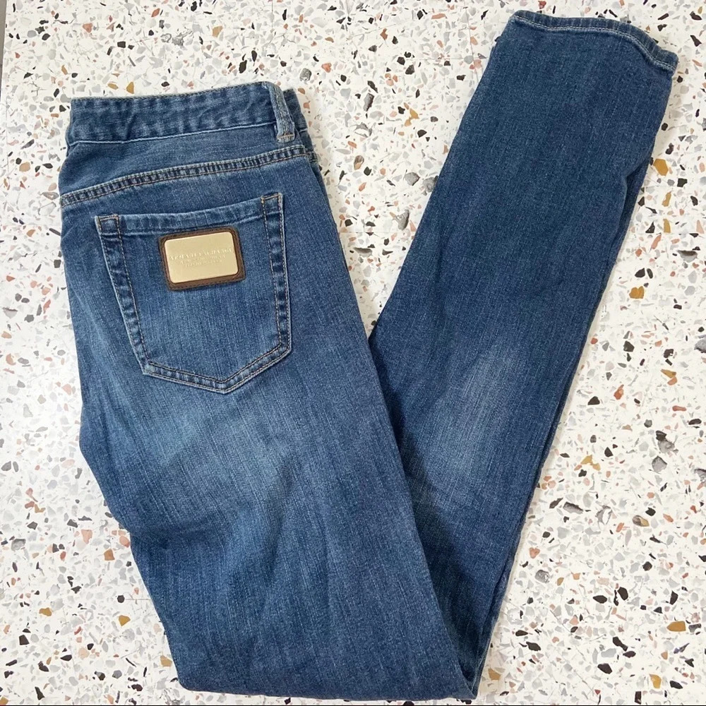 ARMANI EXCHANGE Skinny Denim Jeans Rare Size 6 Straight